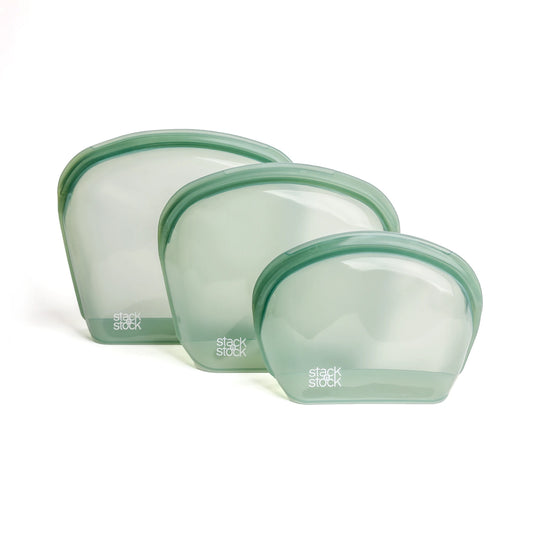 Pack 3 bolsas plegables verde