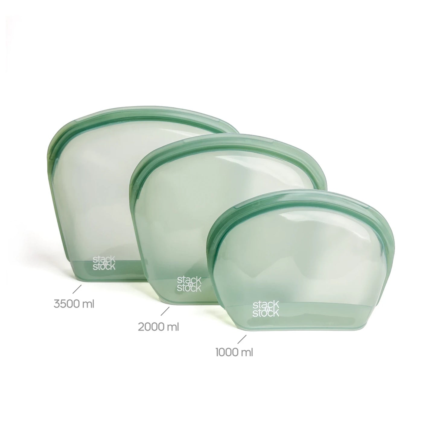 Pack 3 bolsas plegables verde