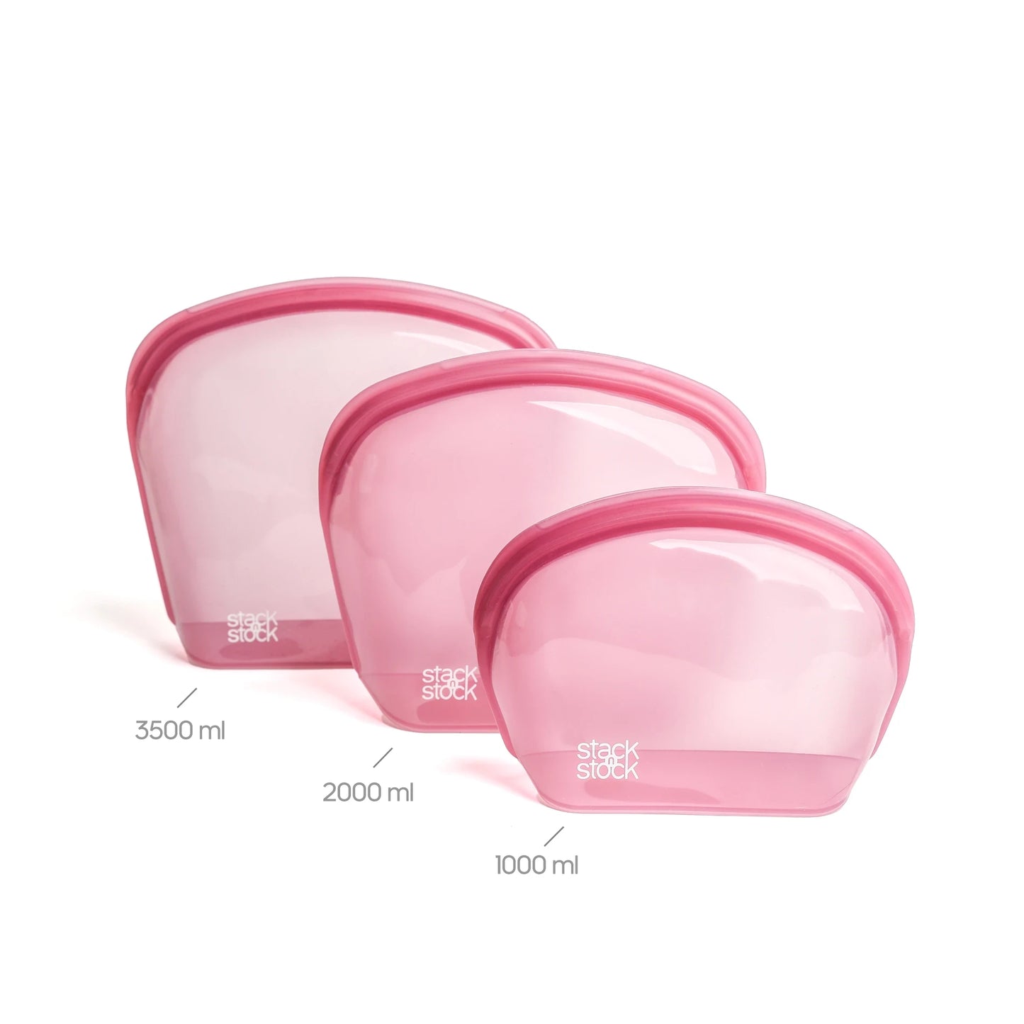 Pack 3 bolsas plegables guinda