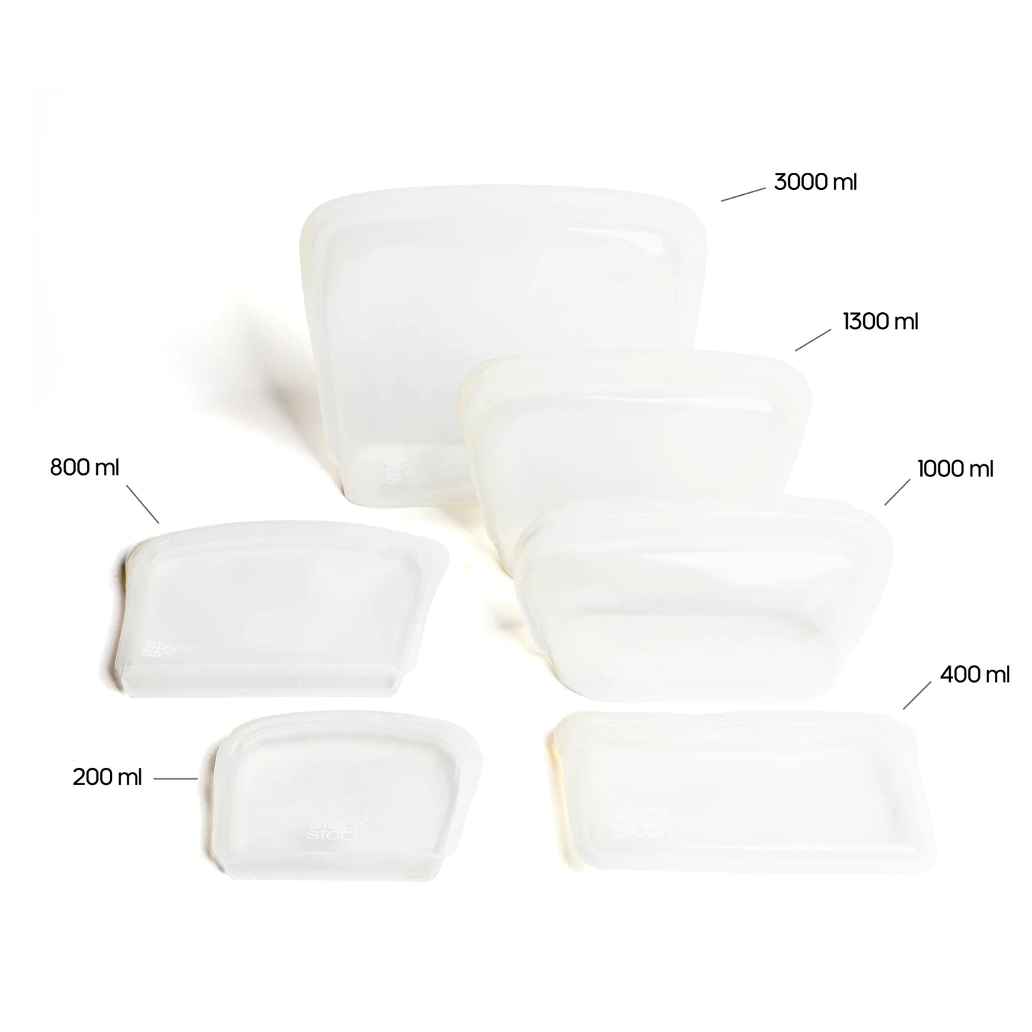 Pack 6 bolsas Transparente