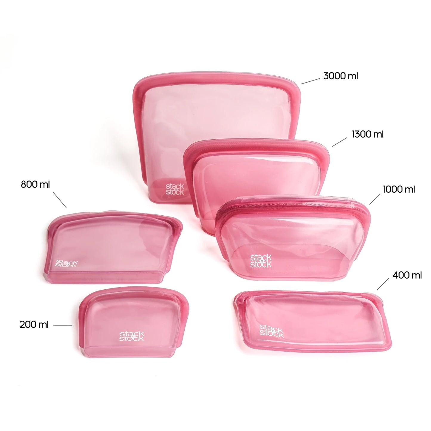 Pack 6 bolsas guinda
