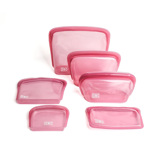 Pack 6 bolsas guinda