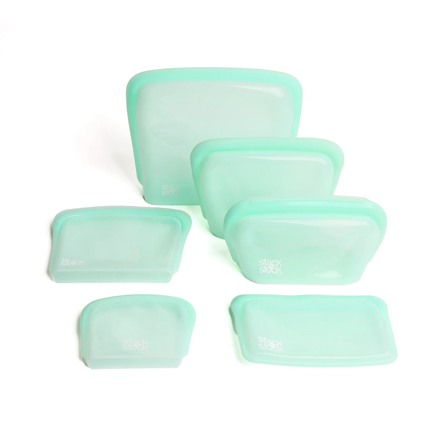 Pack 6 bolsas verde agua