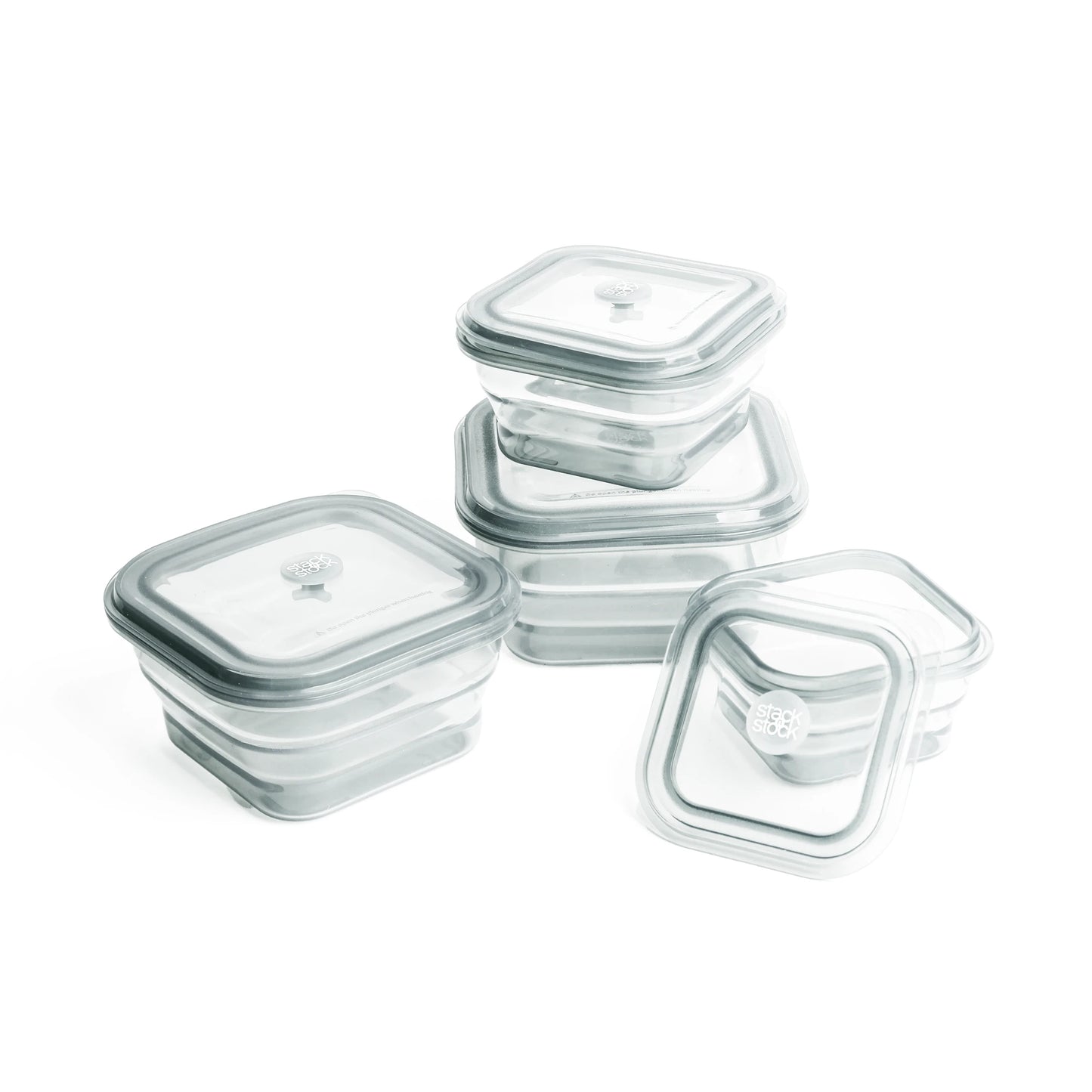 Pack 4 contenedores Transparentes