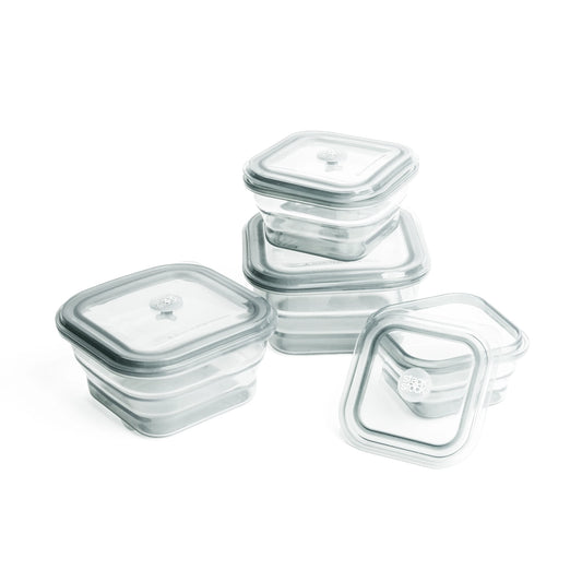 Pack 4 contenedores Transparentes