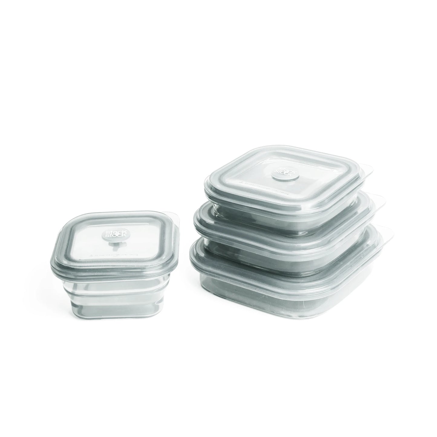 Pack 4 contenedores Transparentes
