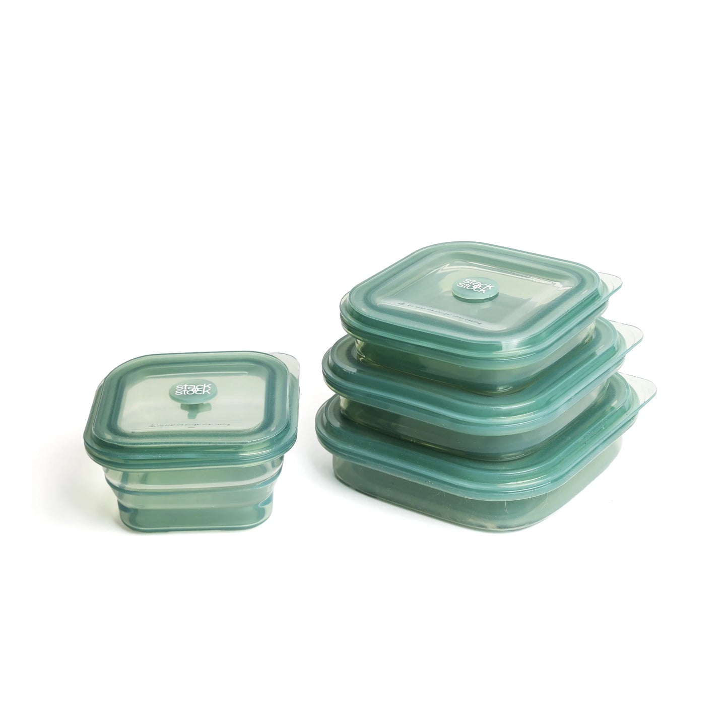 Pack 4 contenedores verde