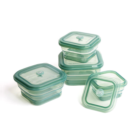 Pack 4 contenedores verde